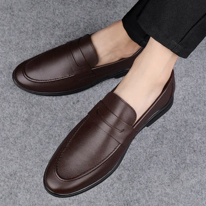 Breathable Driving Men's Shoes Genuine Leather Handmade Mens Loafers Lightweight High Quality Moccasins Men Wedding Dress Shoes