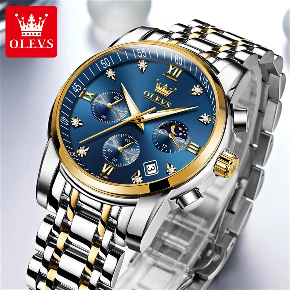 Luxusní pánské hodinky OLEVS Royal Chrono