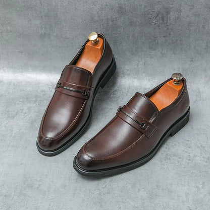 Classic Casual Leather Men's Shoes Handmade Business Dress Loafers Leisure Walk Male Driving Shoes Moccasins New Slip on Flats