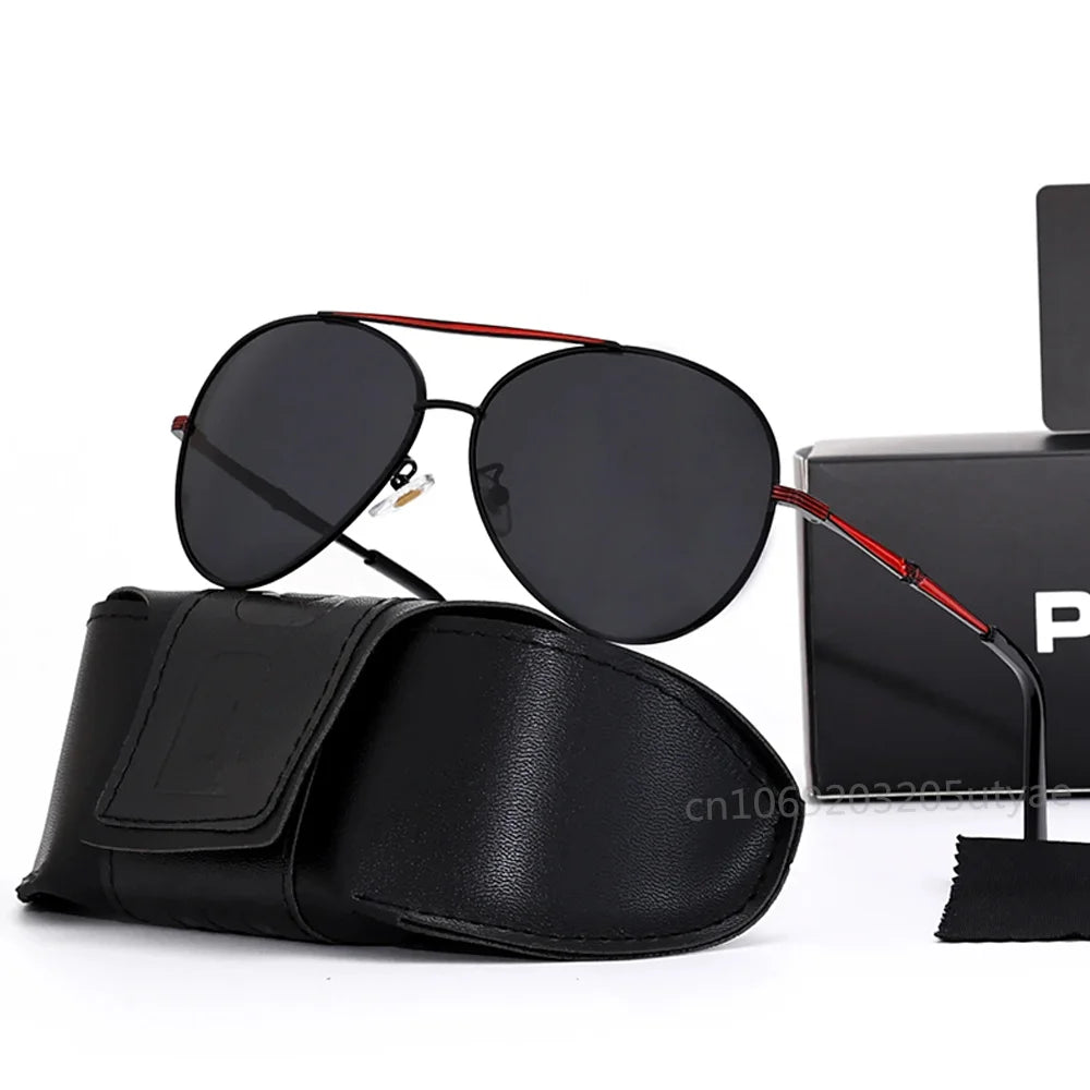 Polarized UV Resistant Pilot Sunglasses Business Sunglasses for Men Women