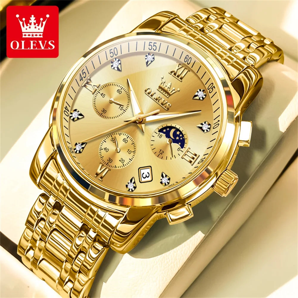 Luxusní pánské hodinky OLEVS Royal Chrono